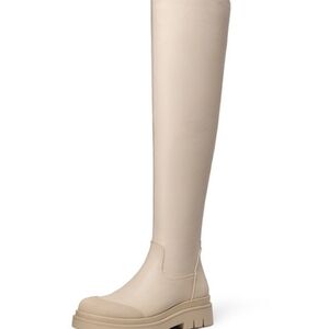 Dream Pairs Cream Over-the-Knee Boots